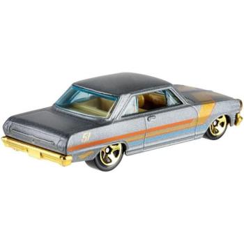 Satin & Chrome ‘63 Chevy II #5/6 – Hot Wheels Die‑Cast Car