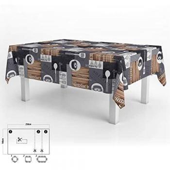 Nappe Rectangulaire Découpable en PVC 140 x 250 cm