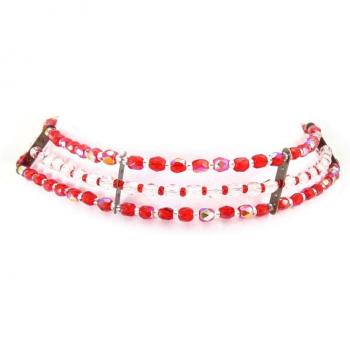 Collar Elegante Kianda Glam en Rojo – Les Trésors De Lily D1194
