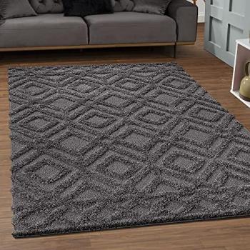 Sanat Hochflor-Teppich Luxus 3506, rechteckig