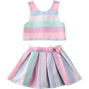 Infant Girls' Sleeveless Vest and Tutu Skirt Set