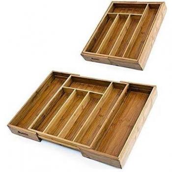 Organizador de Cubiertos Bambú 46x43x5 Qutti