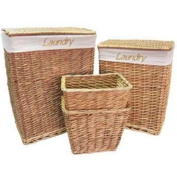Cream Linen Basket, Medium Rectangle – JVL