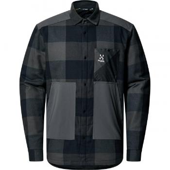 Camisa Haglöfs Insulated Timmer negra y gris oscuro
