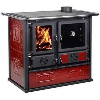 Nordica Extraflame Cucina a Legna con Forno 8.4 kW 240 m3 85x65 cm Bordeaux ROSA