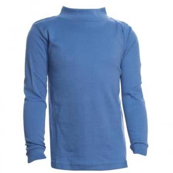 Blue Half-Neck Long Sleeve Shirt (Boys & Girls) – LPG700, Age 6