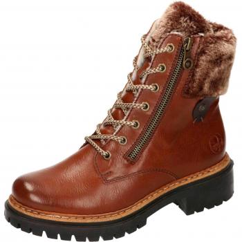 Rieker Bottines Femme cuir marron avec zip 39 EU / 6 UK