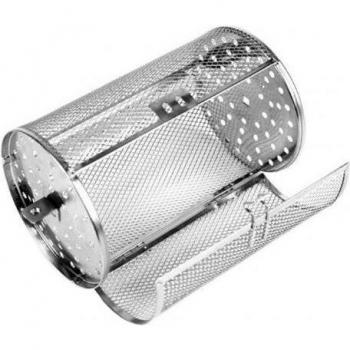 Stainless Steel Rotating BBQ Roaster Drum