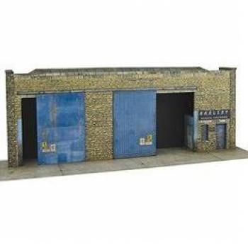 Train Construction Scene Small Cargo Warehouse Model