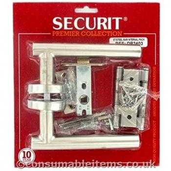 Securit Bar Style Stainless Steel Door Latch Kit