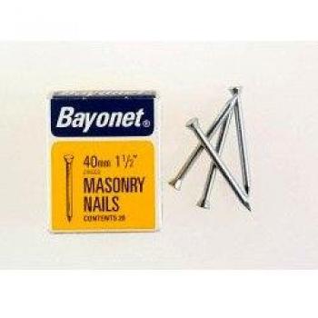 Zinc Plated Masonry Nails (Box Pack)