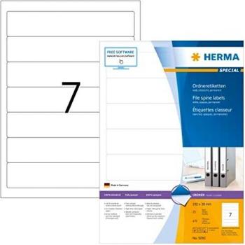 HERMA 4283 Ordnerrücken Etiketten DIN A4 blickdicht, kurz/schmal