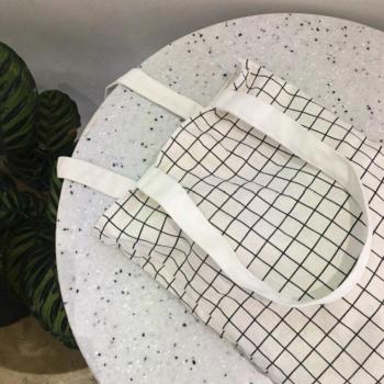Double-Sided Canvas Shopper Bag