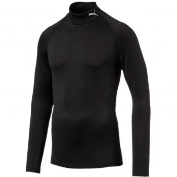S Men's Black Puma Performance Baselayer Hoodie