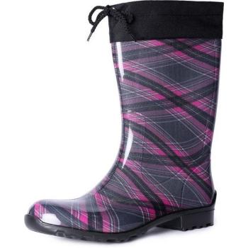 Violette Gummistiefel mit Stulpe für Damen