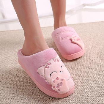 Flip Flop Cálido para Mujeres con Estampado de Gato