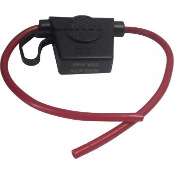 12AWG Red Car Fuse Holder for Standard Blade Fuses