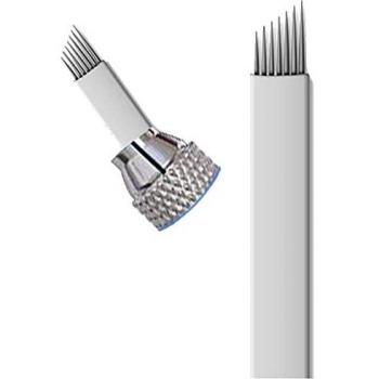 Agujas de Microblading para Cejas Pinkiou 7 Pin (50 Piezas)