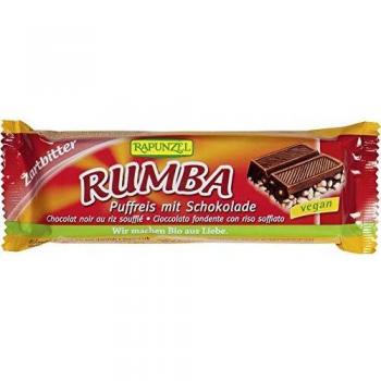 RAPUNZEL Barretta Rumba Al Cioccolato Fondente Con Riso Soffiato 1 Barretta Da 50 Grammi