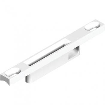 Gâche coulissante en aluminium blanc RAL9010