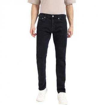 Calvin Klein Tapered-fit Jeans Heren W34 L32 Zwart Denim