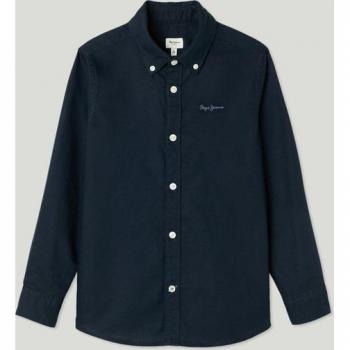 Pepe Jeans Camicia Blu Maniche Lunghe 14 Anni