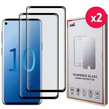 Saii 3D Tempered Glass Screen Protector for Samsung Galaxy S10