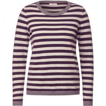 Cecil Pull‑over Rayé Rose‑Vif/Beige – Femme, Taille XXL