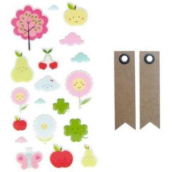 Stickers Puffies Fruits Colorés