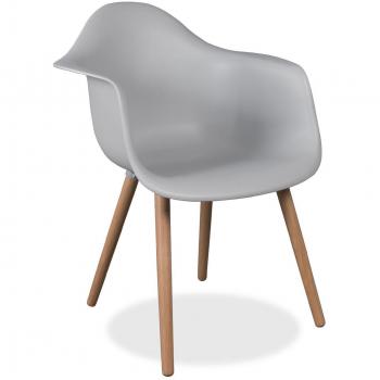 Sedia Lo+DeModa 2 pezzi grigio chiaro