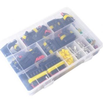 Kit Électro‑Moto 216 Pièces – Fil & Connecteurs Mâle/Femelle, Bornes Étanches