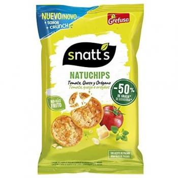 NatuChips Tomate, Queso y Orégano SNATT'S GREFUSA, bolsa 85g