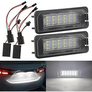 Luces LED para Matrícula VW Golf 4/5/6 Passat POLO 18PCS 3528 SMD