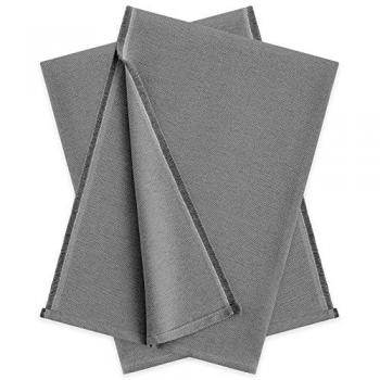 Pack 2 Plaid Multiusos Liso 230x260 cm Gris Oscuro
