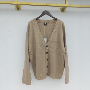 Suéter de Hombre con Cuello de Pico y Botones, Moda Primavera-Otoño, 9Y4499