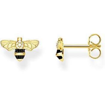 Pendientes Thomas Sabo abeja en oro amarillo y plata 925