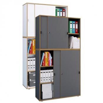 Armoire Salia en Bois avec Portes Coulissantes