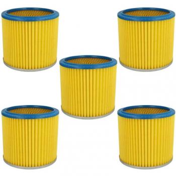 Filtro Plisado Vhbw 5x para Aqua Vac Super 40, 30, 760, 22, 615 S1, 615 S2