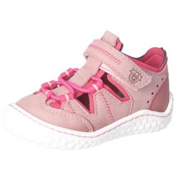Sandales enfant à lacets rose Pepino