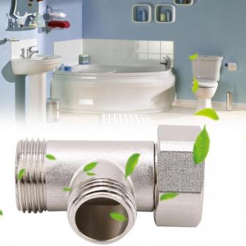 Conector en T para accesorios de baño