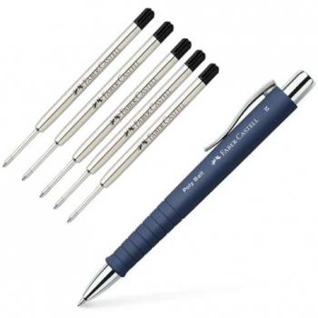 Portaminas Faber-Castell GRIP-MATIC 0,7 mm, avec zone de prise en caoutchouc et 12 mines de rechange