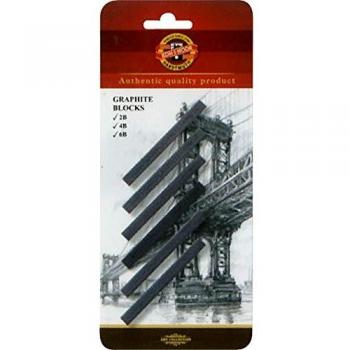 Koh-I-Noor 7x7 Graphite Blocks Set de 6 blocs de graphite