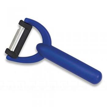 Pelador Neola Azul con Mango Antideslizante Topcutlery Cuchilla de Acero en Blister