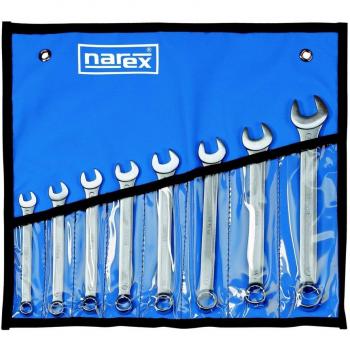 DIN 3113 Narex 1/4‑5/8” klíče s vinylovým pouzdrem a matným chromem
