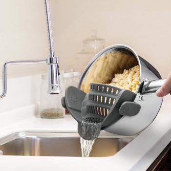 Embudo Colador Silicón Clip Seguro EZ4U