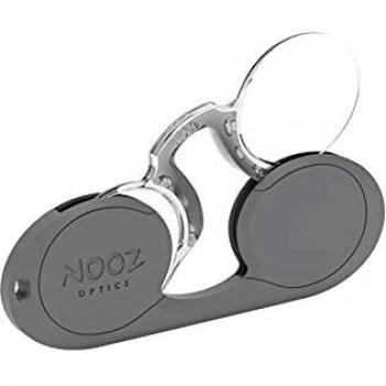 Nooz Optics Oval Grey Reading Glasses +2.00