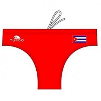 Men's Turbo Cuba Red M Swim Briefs