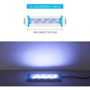 Lámpara de cultivo LED súper delgada para acuarios, 18-58cm