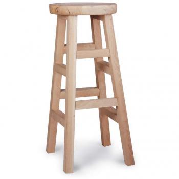 Natural Raw Oak Hambledon Stool, Garden Trading