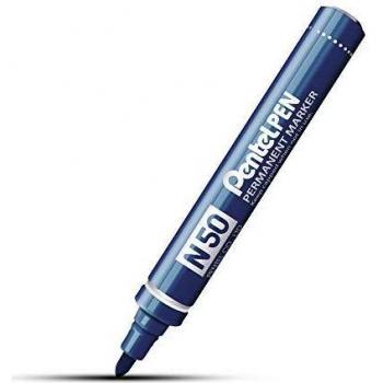 N50 Blue Pointed Tip Marker Pentel (indélébile) – 12pcs